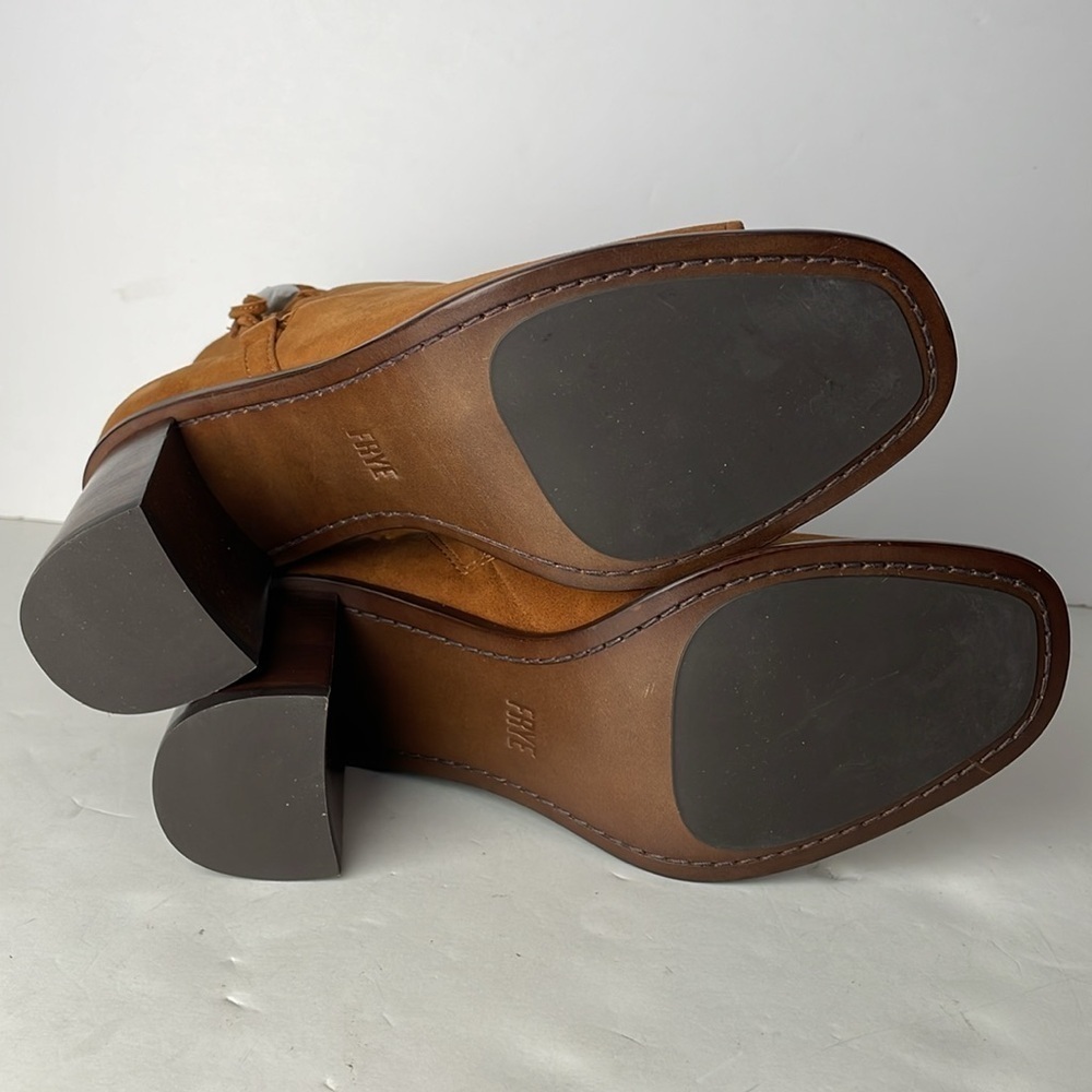 NEW Frye Amy Side Ghillie Open Toe Ankle Boots 9 - Picture 9 of 10